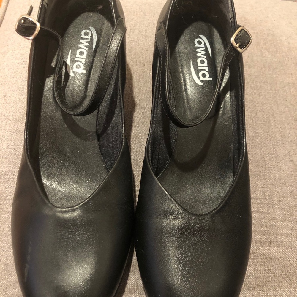 Black ballroom dance shoes 8